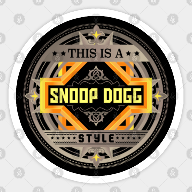Snoop Dogg Name Style Snoop Dogg Sticker TeePublic